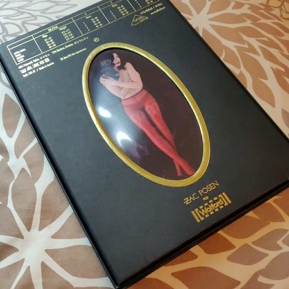 NIB zac Posen for Wolford Black tights